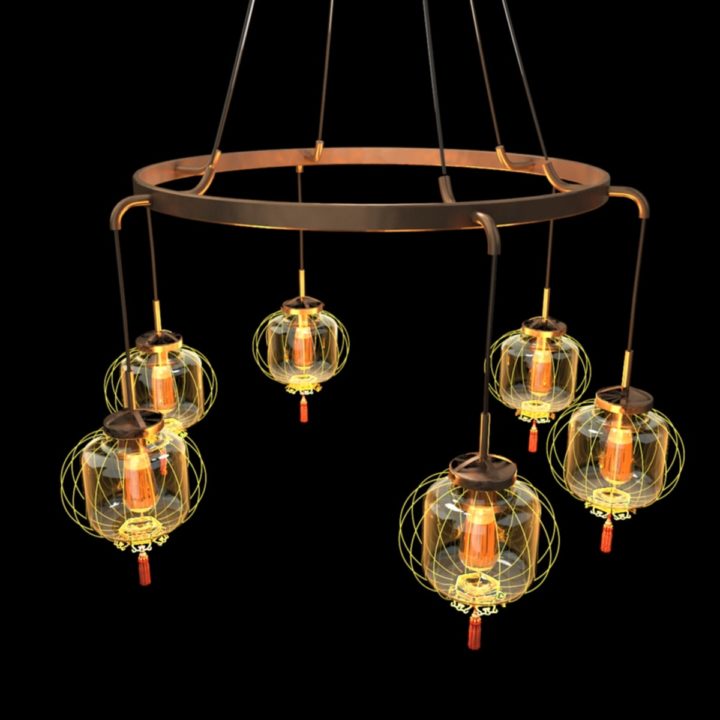 Chinese palace lantern 3D 3D Model