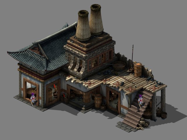 Capital city planning – blacksmith shop 3D Model