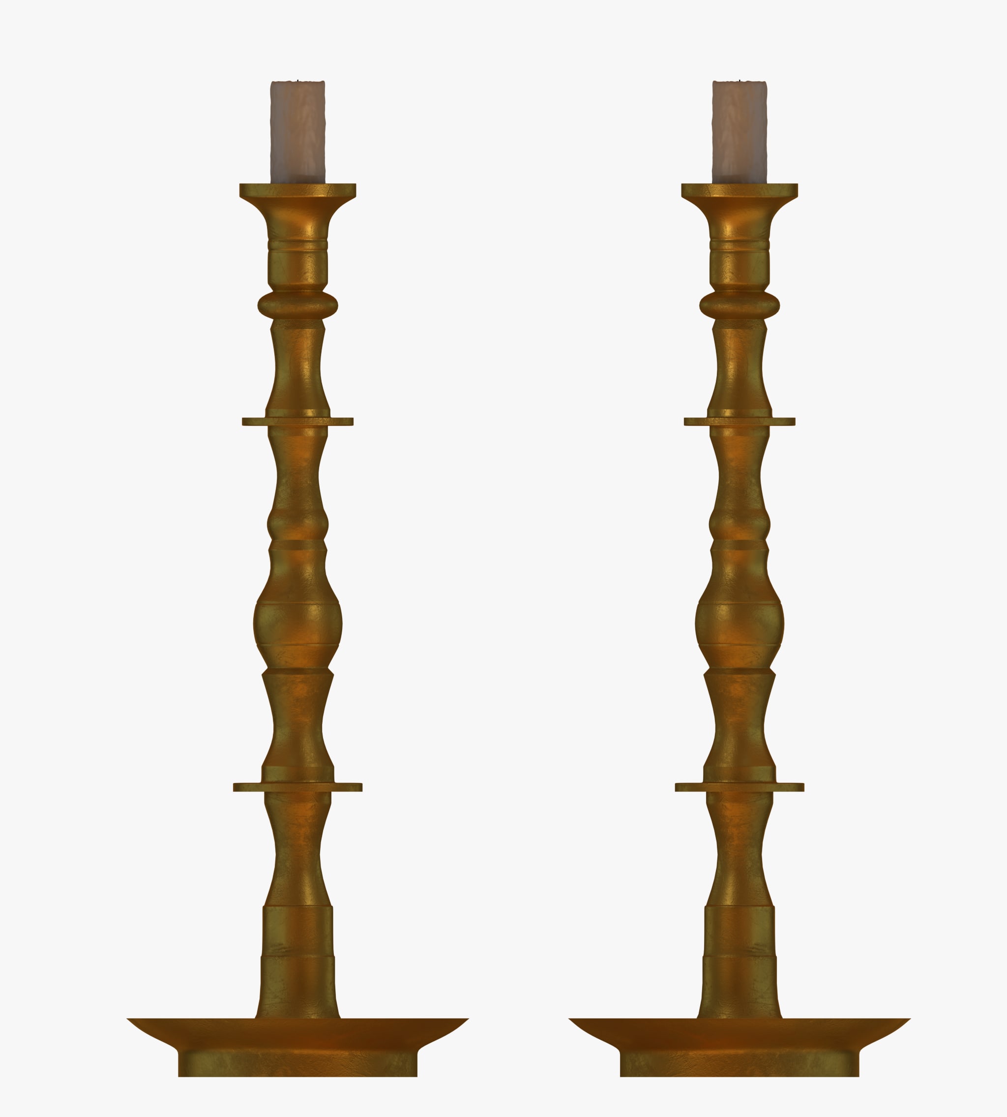 candle stick model 3D Model