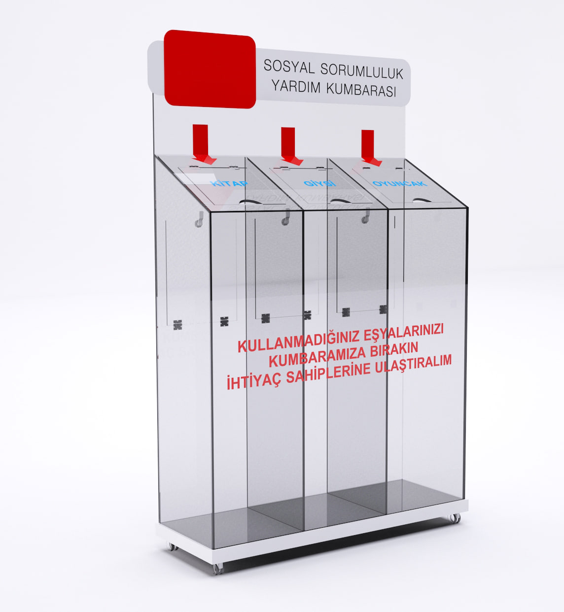social glass box 3D Model