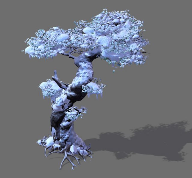 Game Models – Snow – Trees 05 3D Model