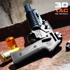 3DTAC / Airsoft M203 (railed) Grip 3D Print Model