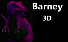 Realistic Barney the Dinosaur 3D Model
