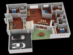 3D 3d floor plan 3D Model