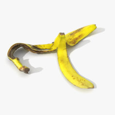 Banana Peel Realistic 02 3D Model