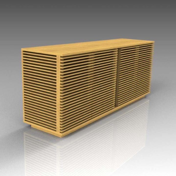 Line credenza large 3D Model