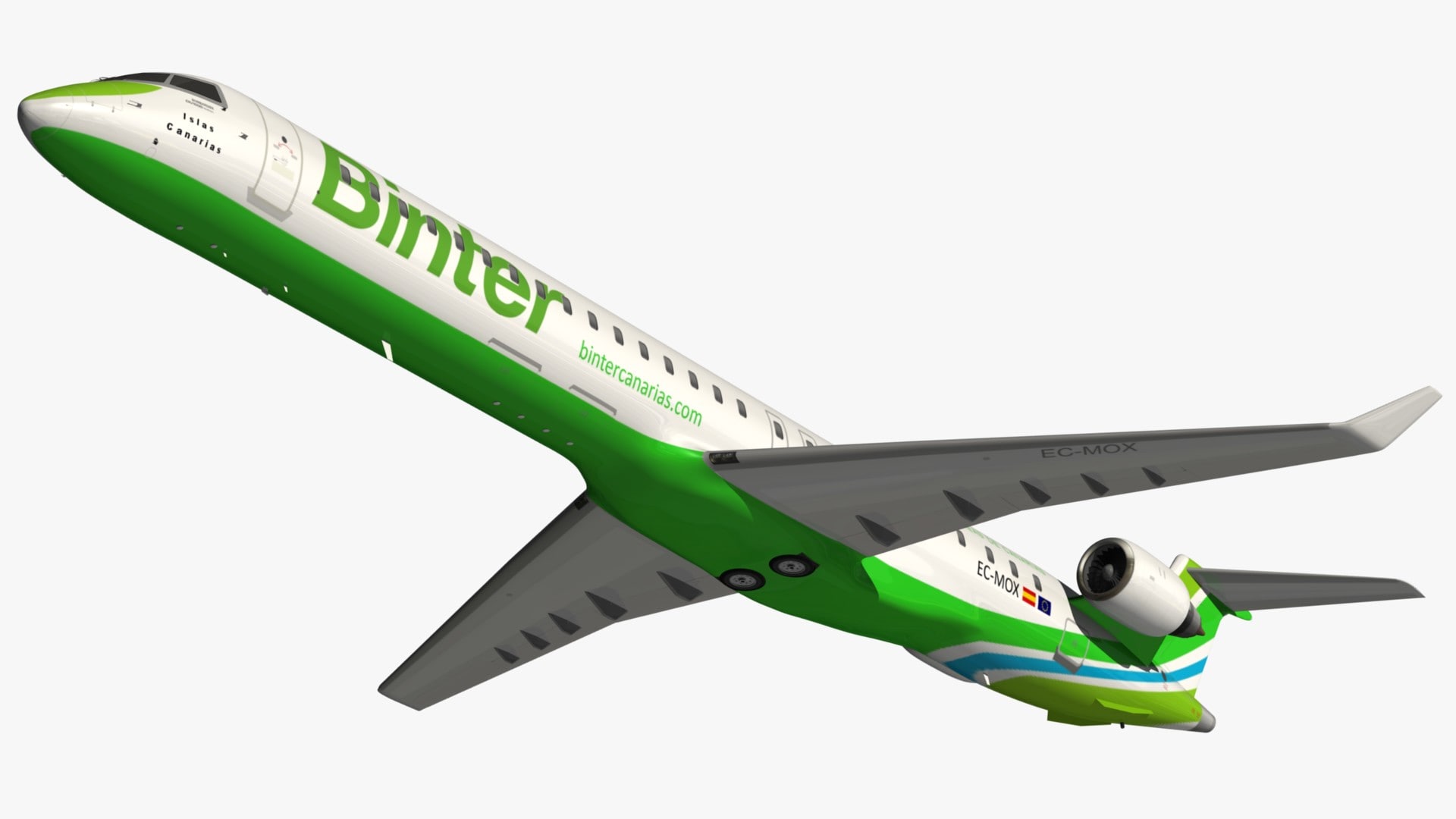 CRJ1000 Binter 3D Model