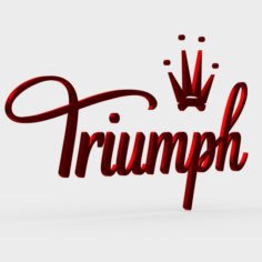 Triumph logo 3D Model