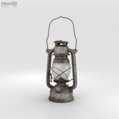 Oil Lamp 3D Model