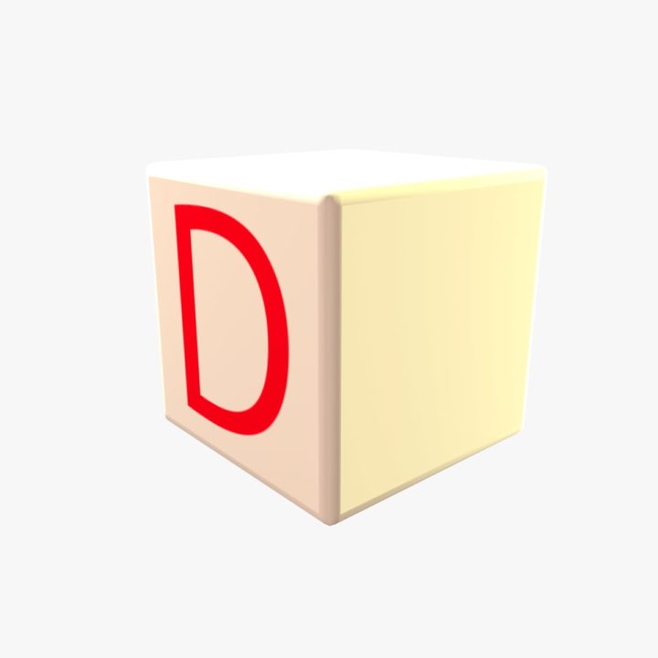 3D model Donate cube 3D Model