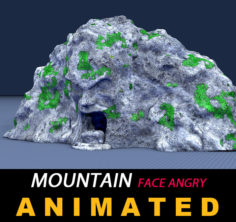 Mountain Face Angry 3D Model