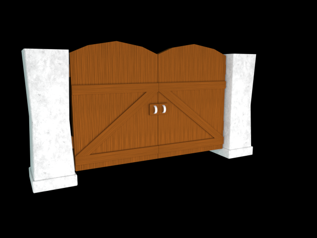 Gate Free 3D Model