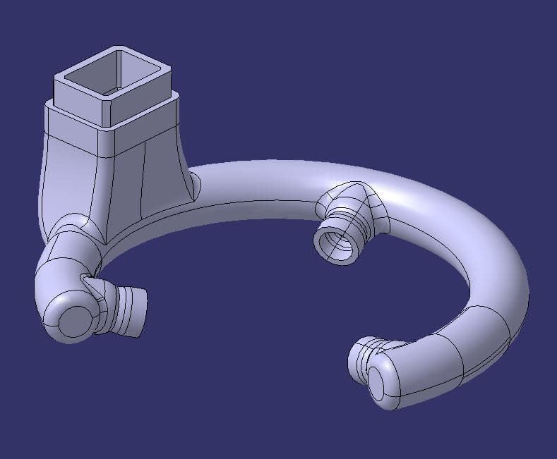 3D printer blowing 3D Model