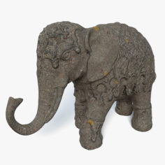 Hindu Elephant Statue 3D 3D Model