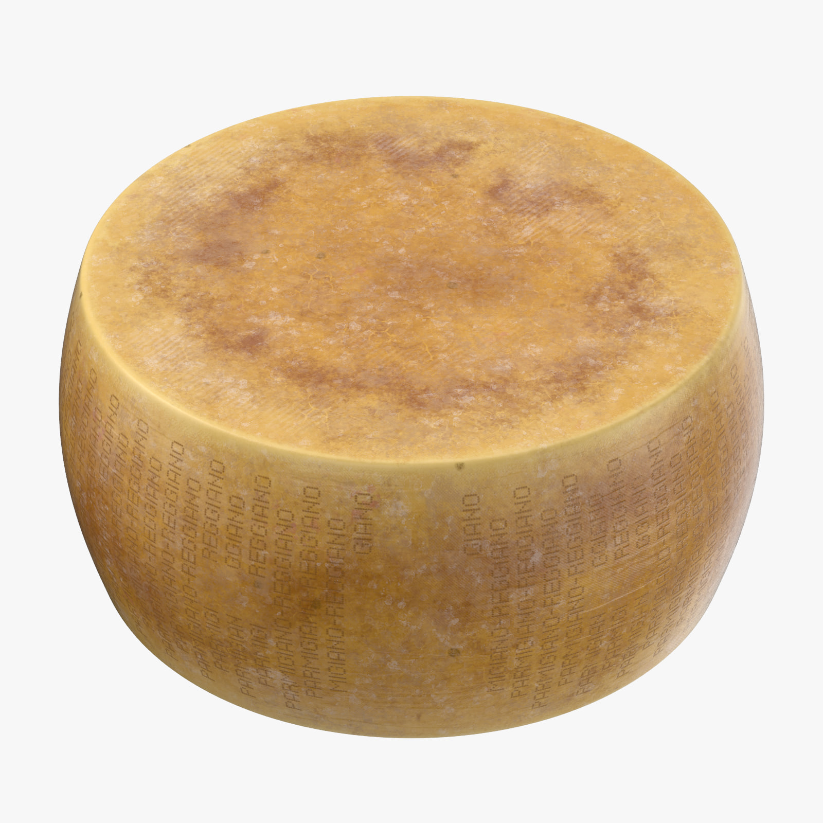 3D Parmesan Cheese Wheel 3D Model