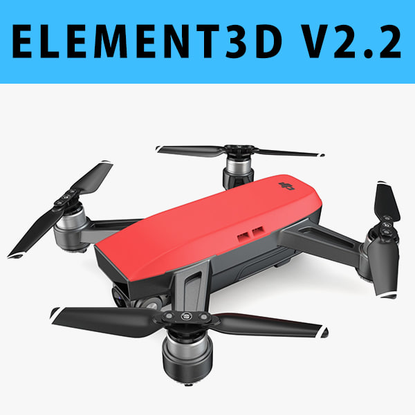 E3D – DJI Spark Mini Drone 2017 3D model 3D Model