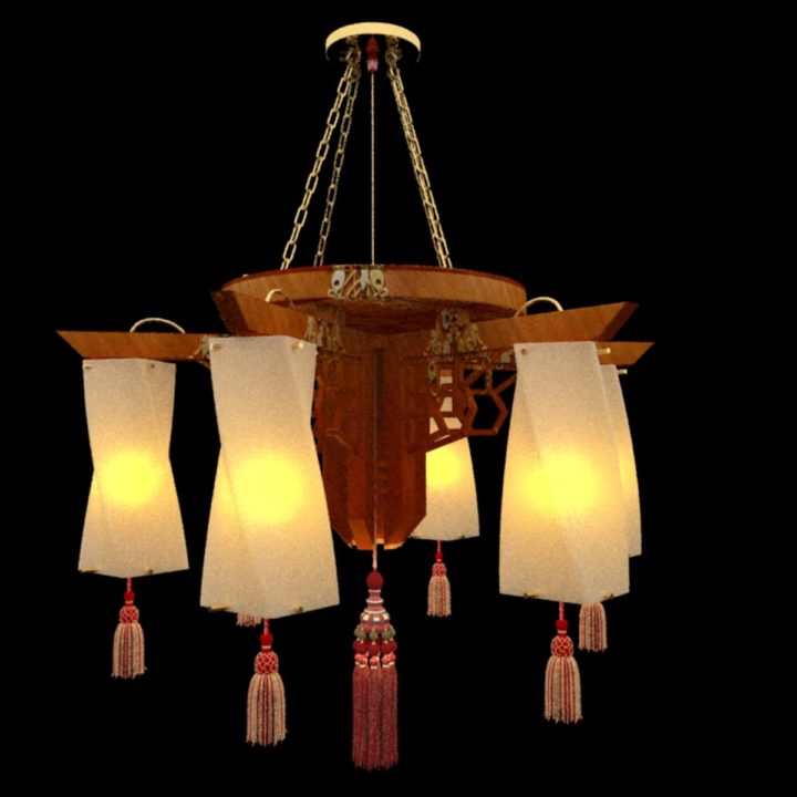 3D Chinese palace lamp 3D Model