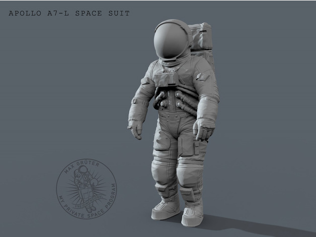 APOLLO A7-L Spacesuit (Study) 3D Print Model