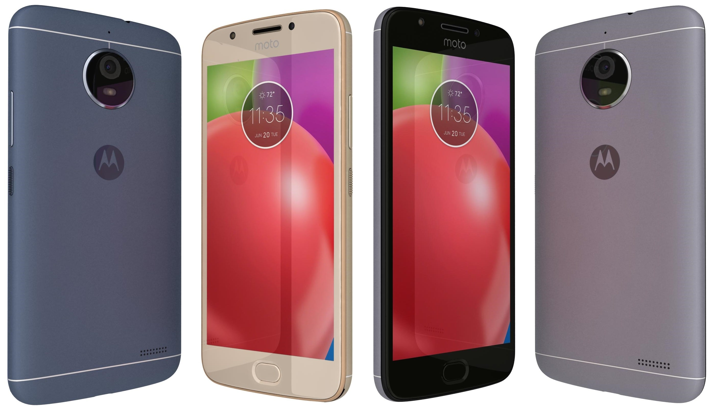 3D Motorola Moto E4 Plus All Colors 3D Model