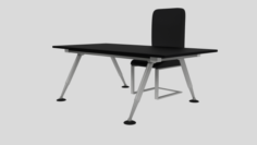 Desk and Chair Set 3D Model