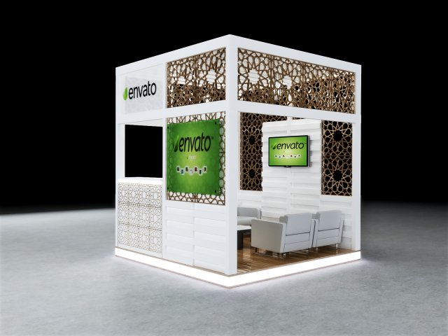 Exhibition Booth Design 3Mx3Mx3M 3D Model