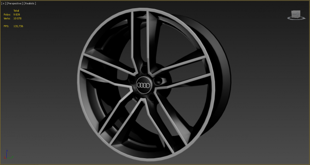 Wheel for Audi 3D Model