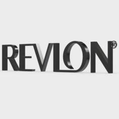 Revlon logo 3D Model