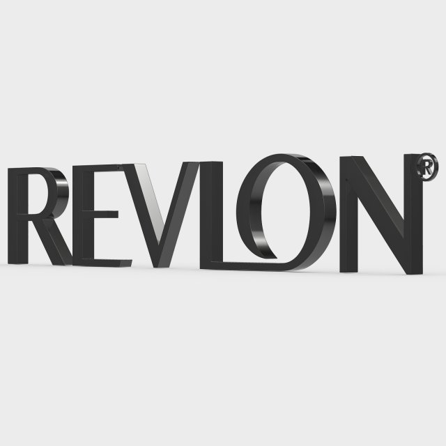Revlon logo 3D Model