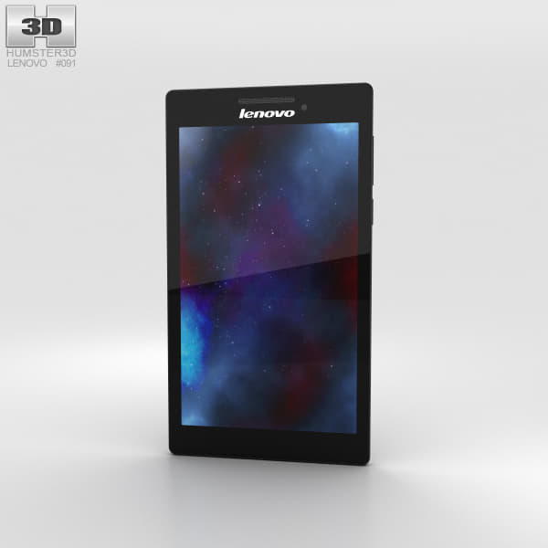 3D Lenovo Tab 2 A7-10 Black model 3D Model