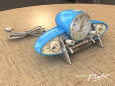 Vintage Clock-Radio DreamLiner – C4d FBX 3D Model