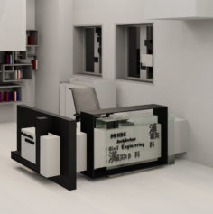 Reception Desk (Revit) 3D Model