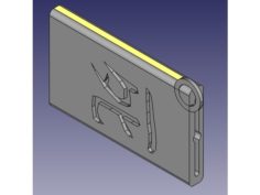 razor blade case  necklace  3D Print Model