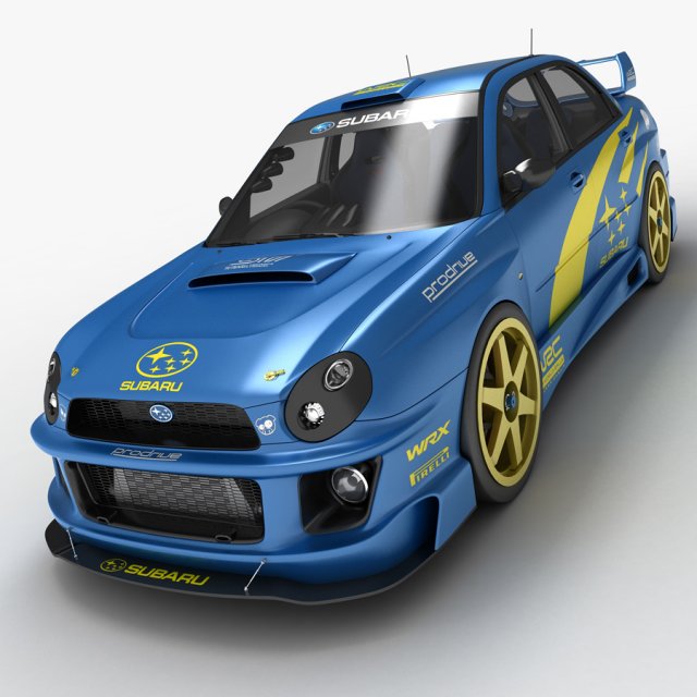 Subaru Impreza STi Wrx 2000 3D model 3D Model