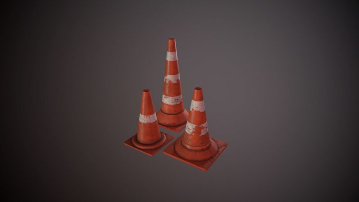Road Cone 3D Model