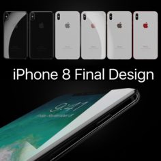 Apple iPhone 8 All Colors 3D Model