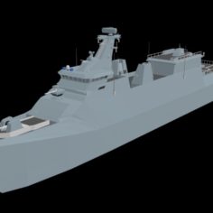 KRI raden eddy martadinata						 Free 3D Model