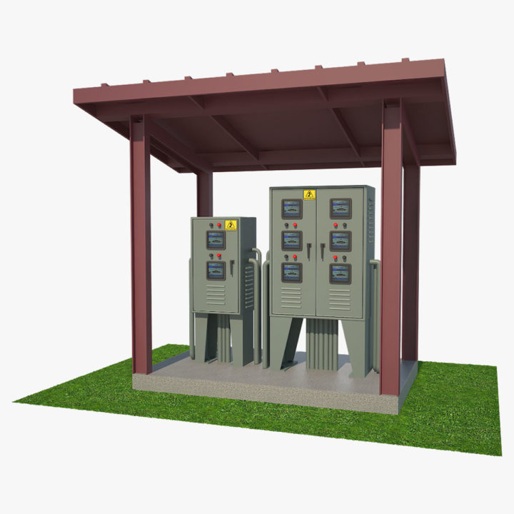 Outdoor Power Box 01 3D Model