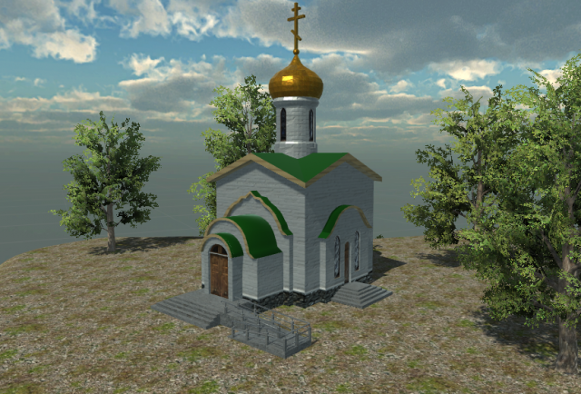 Temple 3D Model