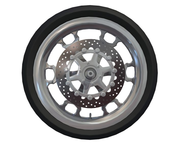 Motorcycle Wheel 3D model 3D Model