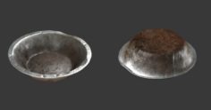 Old Rusted Bowl 3D Model