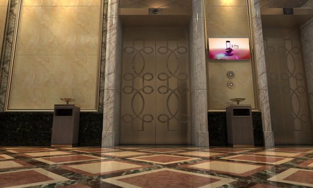 Elevator hall 3D Model