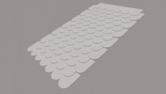 Canadian roof tiles 3D Model