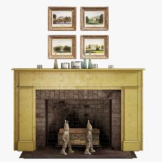 Fireplace set 1 3D Model