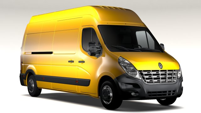 Renault Master L3H3 Van 2010 3D Model