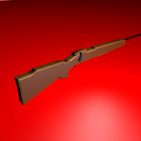 Rifle Carabine 3D Print Model