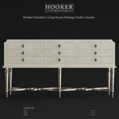 Hooker Furniture Living Room Melange Nadia Console 3D Model