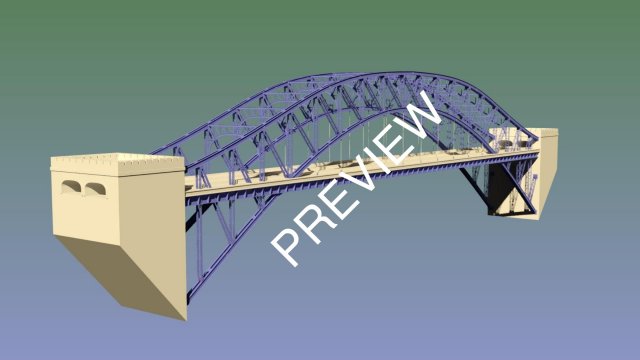 Suspension Bridge 3D Model