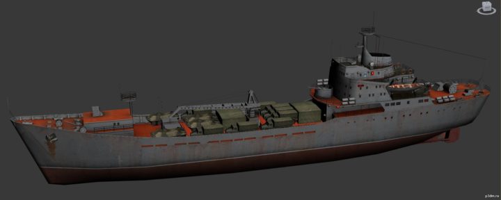 “Nikolai Vilkov” – Alligator Class Landing Ship 3D Model