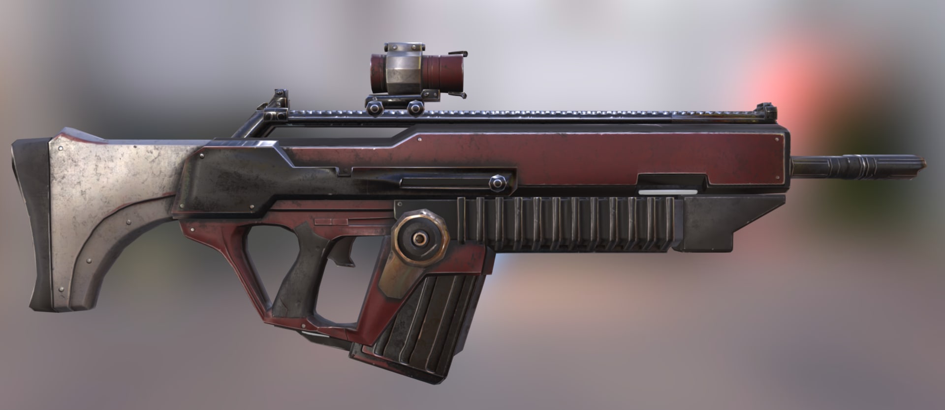 3D Sci Fi Rifle – Starter Pack 3D Model