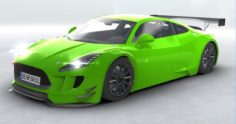 Generic Sports Car GT3 Realtime 3D Model